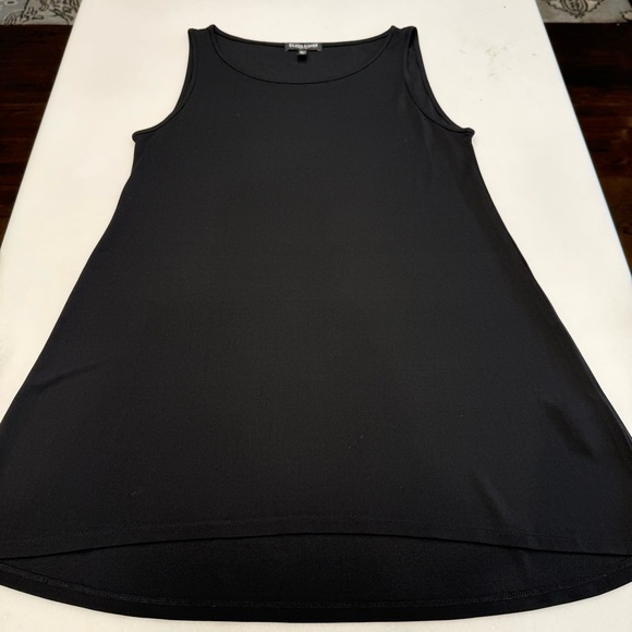 Eileen Fisher Stretch Silk Jersey Scoop Neck Top Black Size SP Luxury Minimalist - Picture 10 of 10